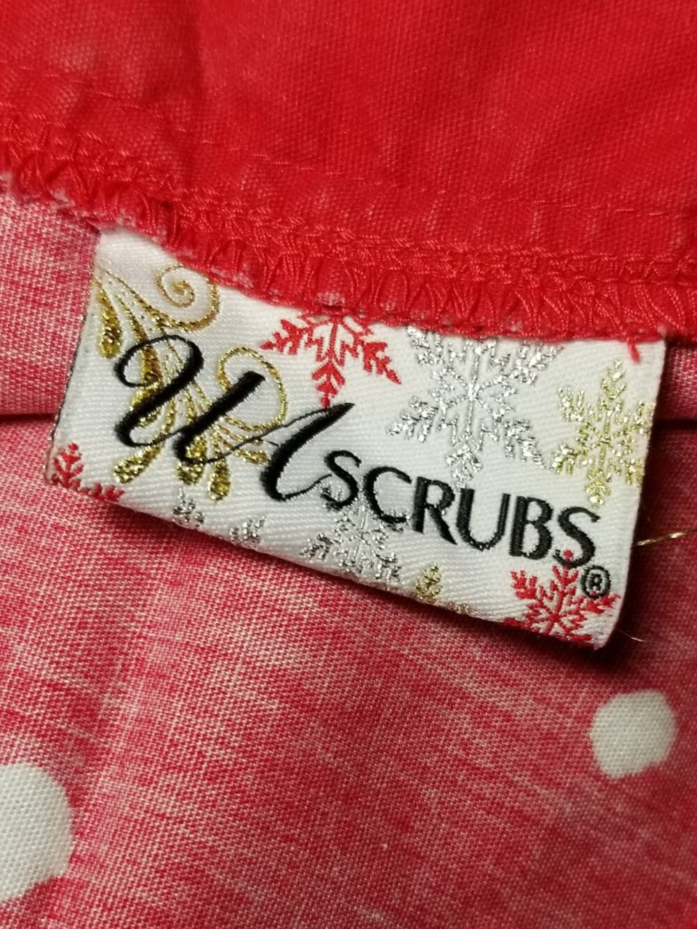 UA Scrubs Womens 3X Red Holiday Christmas Snowman Scrub Top Nurse Medical Lab - Picture 8 of 8